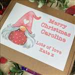 Personalised Christmas Gnome Sweet Box