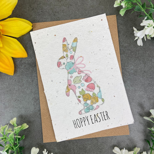 Easter Watercolour Rabbit Plantable Seed Card-The Persnickety Co