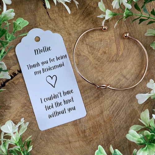 Knot Bangle - Bridesmaid Thank You-The Persnickety Co