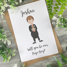 Load image into Gallery viewer, Will You Be Our Page Boy Card-3-The Persnickety Co
