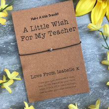 Load image into Gallery viewer, A Little Wish For A Teacher-6-The Persnickety Co
