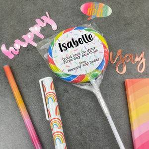 Personalised Good Luck On Your First Day In School Giant Lollipop
