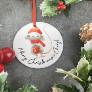 Personalised Christmouse Hanging Decoration-4-The Persnickety Co