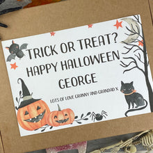 Load image into Gallery viewer, Trick Or Treat? Personalised Halloween Sweet Box-7-The Persnickety Co
