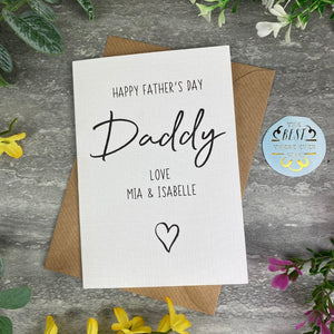 Personalised Happy Father's Day Card