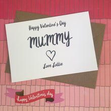 Load image into Gallery viewer, Happy Valentine&#39;s Day Mummy Card-2-The Persnickety Co
