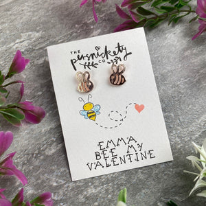 Bee My Valentine Earrings-5-The Persnickety Co