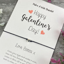 Load image into Gallery viewer, Personalised Happy Galentine&#39;s Day Wish Bracelet-9-The Persnickety Co
