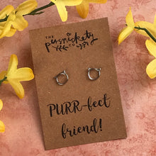 Load image into Gallery viewer, 925 PURR-fect Friend Sterling Silver Earrings-2-The Persnickety Co
