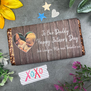 Happy Father's Day Personalised Photo Chocolate Bar