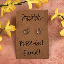 Load image into Gallery viewer, 925 PURR-fect Friend Sterling Silver Earrings-3-The Persnickety Co
