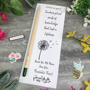 Teacher Gift - Sprout Pencil, Teachers Plant seeds Of Knowledge