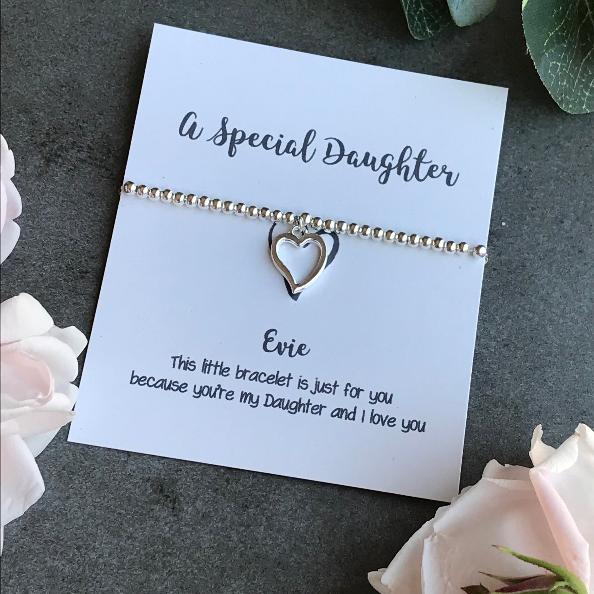 A Special Daughter Bracelet Personalised Gifts The Persnickety