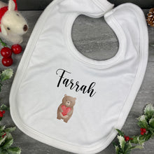 Load image into Gallery viewer, Personalised Bear Bib-The Persnickety Co
