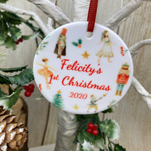 Load image into Gallery viewer, Nutcracker Babies 1st Christmas Hanging Decoration-4-The Persnickety Co
