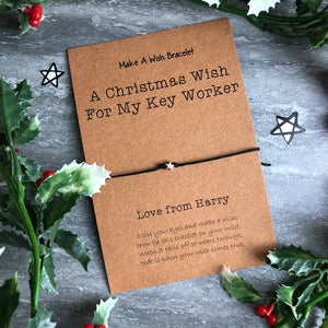 A Christmas Wish For My Key Worker - Wish Bracelet-4-The Persnickety Co