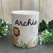 Load image into Gallery viewer, Personalised Money Box - Jungle-The Persnickety Co
