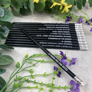 Workplace Funny Quote Pencils