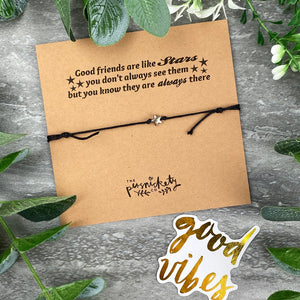 Star Anklet - Good Friends Are Like Stars