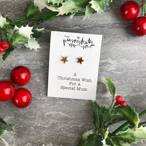 A Christmas Wish For A Special Mum - Star Earrings-5-The Persnickety Co