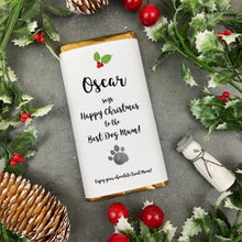 Load image into Gallery viewer, Happy Christmas From The Dog - Personalised Christmas Chocolate Bar
