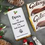 Happy Christmas From The Dog - Personalised Christmas Chocolate Bar