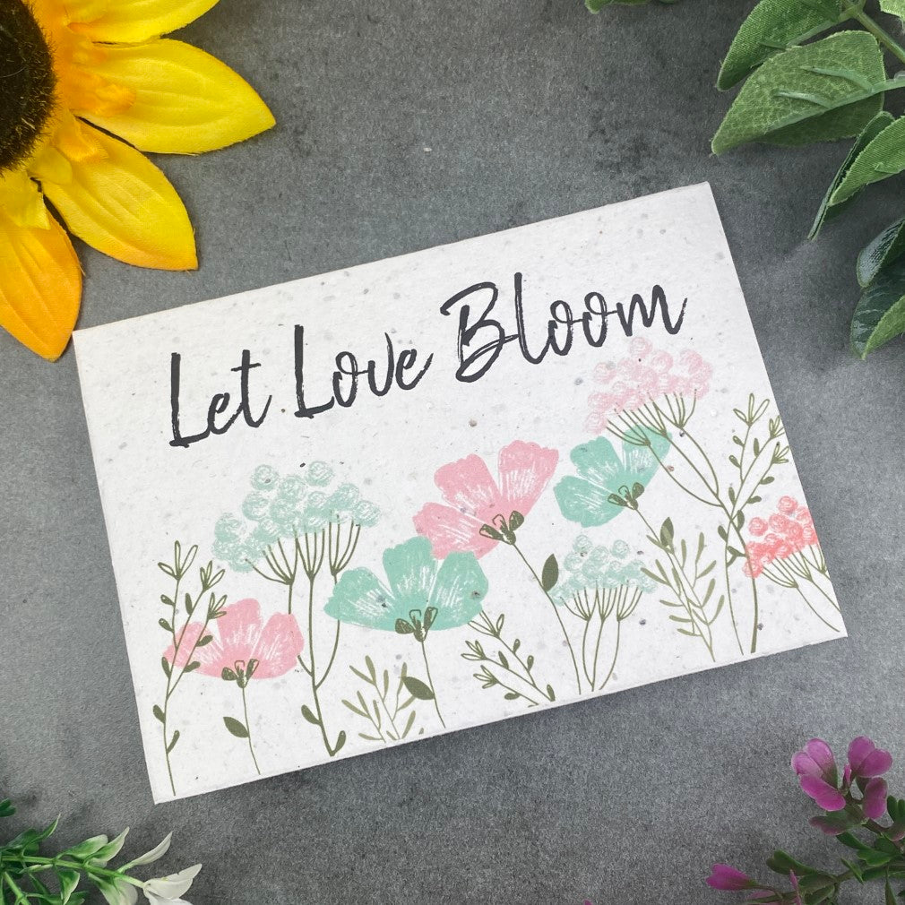 Let Love Bloom Plantable Seed Card-The Persnickety Co