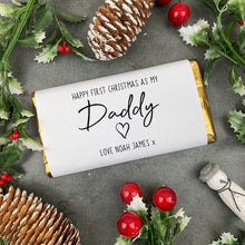 Load image into Gallery viewer, First Christmas As My Daddy - Personalised Chocolate Bar
