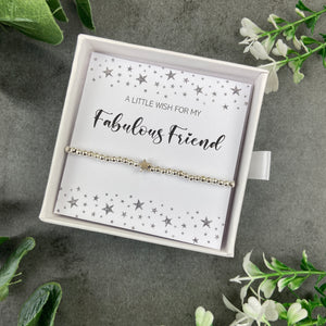 Fabulous Friend Star Necklace And Bracelet