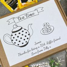 Load image into Gallery viewer, Tea-Riffic Friend Personalised Tea and Biscuit Box-2-The Persnickety Co
