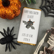Load image into Gallery viewer, Bat Happy Halloween - Personalised Chocolate Bar
