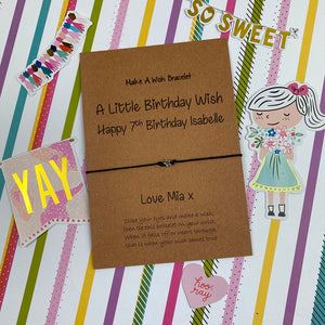 A Little Birthday Wish - Personalised-4-The Persnickety Co