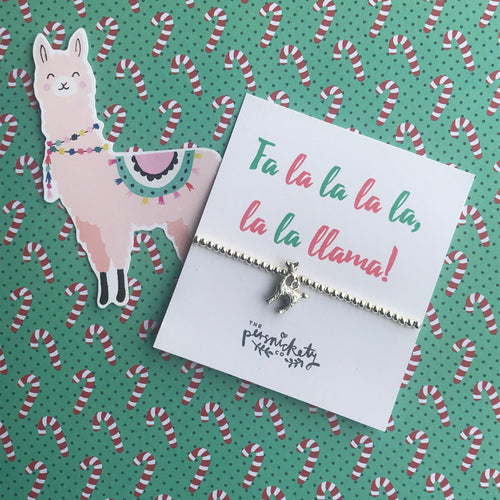 Fa la la la la la la llama Bracelet-The Persnickety Co