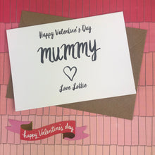 Load image into Gallery viewer, Happy Valentine&#39;s Day Mummy Card-3-The Persnickety Co
