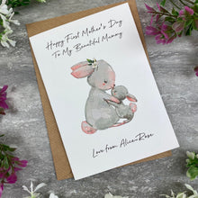 Load image into Gallery viewer, First Mother&#39;s Day Personalised Card-4-The Persnickety Co
