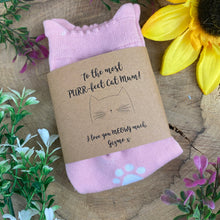 Load image into Gallery viewer, Purrfect Cat Mum Paw Print Socks
