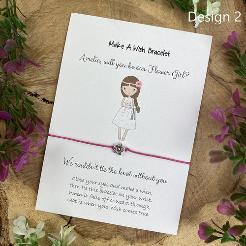 Will You Be Our Flower Girl Wish Bracelet-The Persnickety Co
