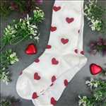 Load image into Gallery viewer, Love Heart Socks With Personalised Label
