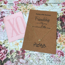 Load image into Gallery viewer, Friendship Isn&#39;t A Big Thing, It&#39;s A Million Little Things Necklace-3-The Persnickety Co

