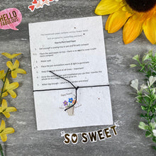 Load image into Gallery viewer, Mummy To Bee Wish Bracelet On Plantable Seed Card-6-The Persnickety Co
