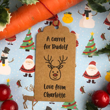 Load image into Gallery viewer, Personalised Rudolph&#39;s Carrot Tag-4-The Persnickety Co
