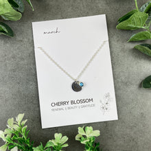 Load image into Gallery viewer, Birth Flower and Birthstone Necklace
