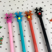 Load image into Gallery viewer, Winking Reindeer Gel Pen-8-The Persnickety Co
