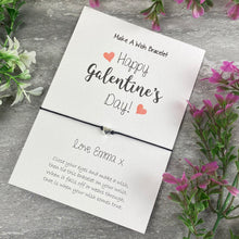 Load image into Gallery viewer, Personalised Happy Galentine&#39;s Day Wish Bracelet-6-The Persnickety Co
