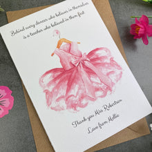 Load image into Gallery viewer, Dance Teacher Thank You Card-8-The Persnickety Co

