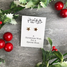 Load image into Gallery viewer, A Christmas Wish For A Special Mum - Star Earrings-6-The Persnickety Co
