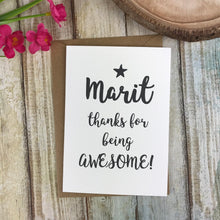 Load image into Gallery viewer, Thanks For Being Awesome Card-2-The Persnickety Co
