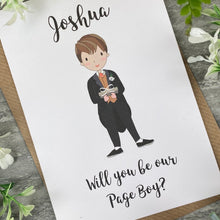 Load image into Gallery viewer, Will You Be Our Page Boy Card-7-The Persnickety Co
