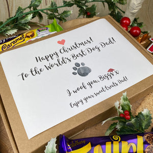 Merry Christmas Personalised Dog Mum/Dad Chocolate Box