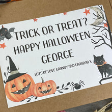 Load image into Gallery viewer, Trick Or Treat Personalised Halloween Sweet Box-3-The Persnickety Co
